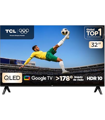 TCL, Smart TV, 40 Polegadas, FHD QLED, WiFi, Bluetooth, Google TV