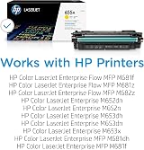 HP CF452A 655A Yellow Toner Cartridge Original LaserJet Page Yield view 2