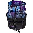 O'Brien Women's Flex V-Back Neoprene USCGA lfie Jacket for Watersports, Boating, PWC, Swimming & Paddle