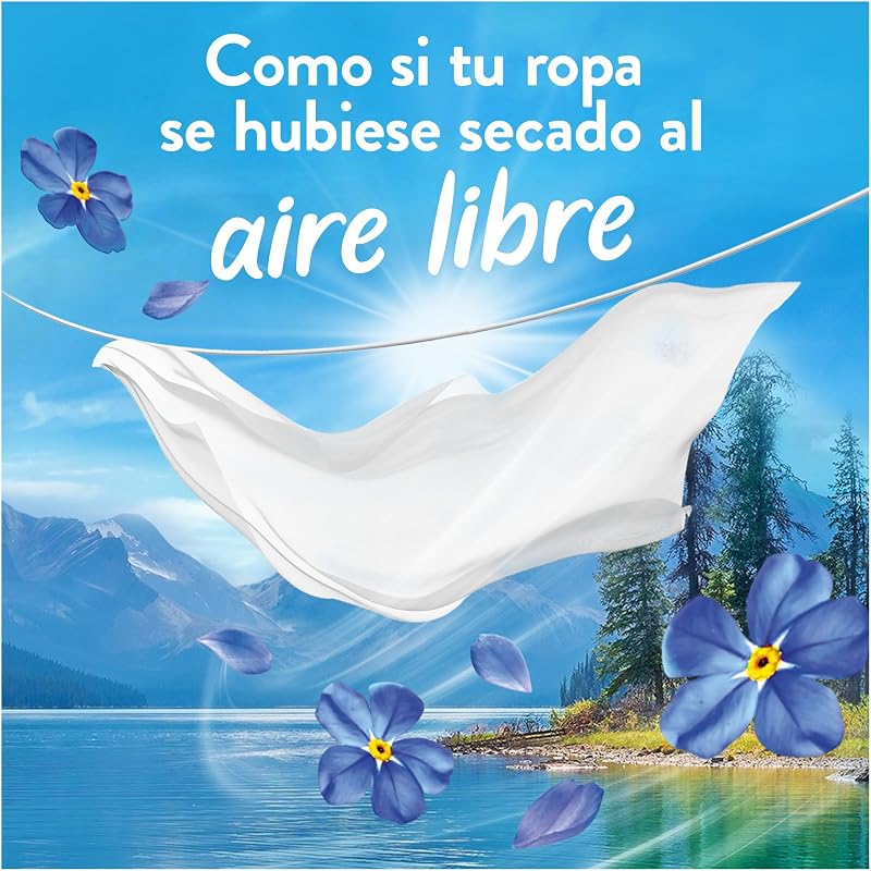 Amaciador de ar fresco para roupa Frescura alpina 76 lavagem, 1,064L, frescura resistente à secagem em ambientes húmidos ou sol intenso