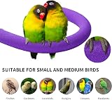 TeTupGa U Shape Parrot Perch Stand Purple Large Bird Cage Accessory view 4