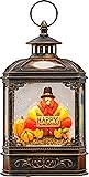 Fall Snow Globe Lantern - Thanksgiving Glittering