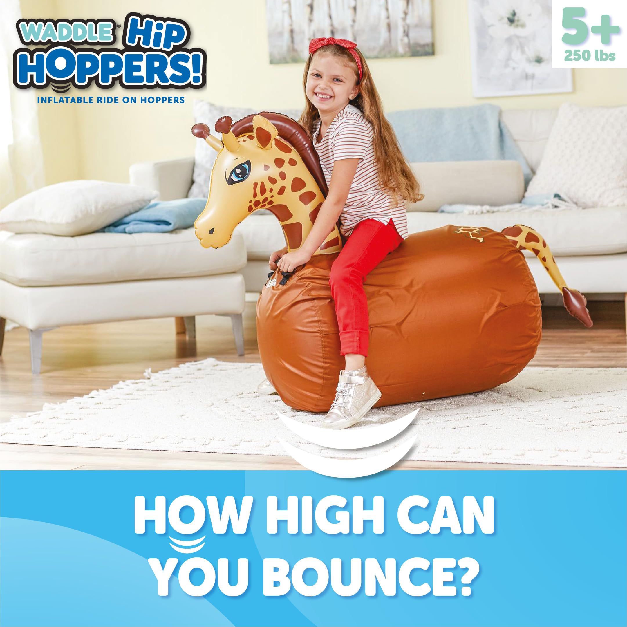 Mua WADDLE Hip Hoppers Large Bouncy Hopper Inflatable Hopping Animal ...