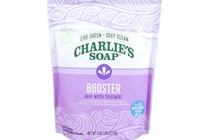 Charlie's Soap Booster & Hard Water Treatment 160 Loads (2.64 Lbs, 1 Pack) Natural Powdered Water Softener and Laundry Booster – Safe and Effective