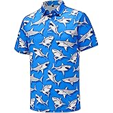 Men's Golf Polo Shirts Funny Golf Shirts for Men Short
