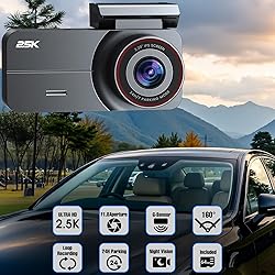 Yonvim Dash Cam Front and Rear 2.5K + 1080P QHD