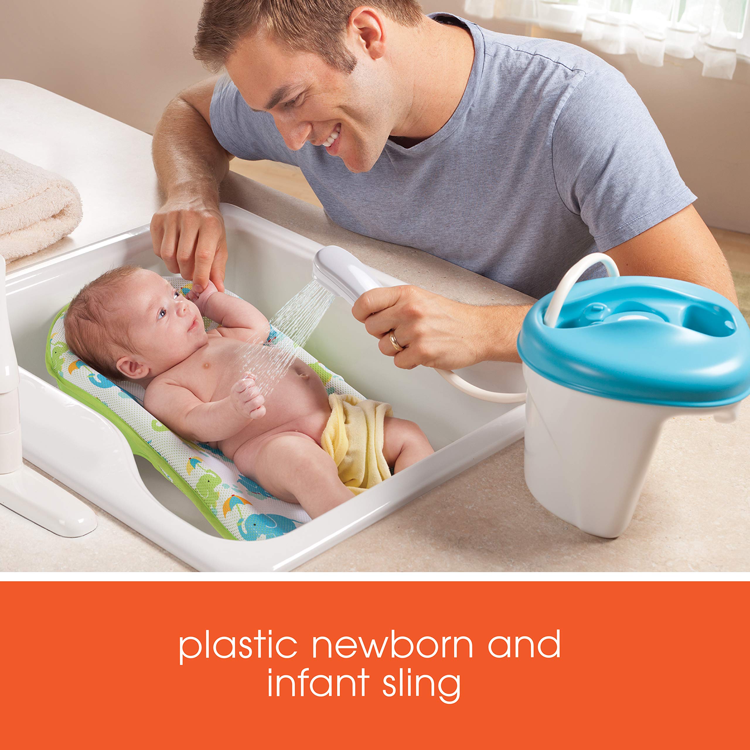 Summer Newborn to Toddler Bath Center and Shower (Neutral) Bathtub