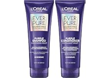L'Oreal Paris EverPure Brass Toning Purple Sulfate Free Shampoo and Conditioner, 8.5 oz (Set of 2)