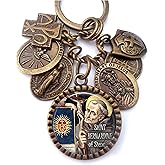 St. Bernardine of Siena Keychain, Necklace or Clip, Patron Saint, Catholic Confirmation Gift