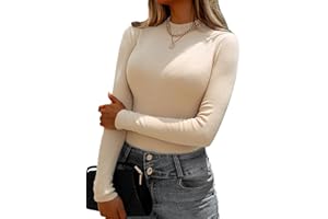 UEAL Women's Lightweight Long Sleeve Slim fit Pullover Sweater Trendy Fall Winter Thermal Tops Shirts for Women 2024