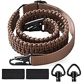 VVAAGG 2 Point QD Sling Adjustable 550 Paracord Sling with Metal Hook and QD Sling Swivels for Hunting