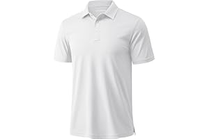 MAGCOMSEN Men's Polo Shirts Quick Dry 3 Buttons Casual Work T Shirts Short Sleeve Golf Shirt Pique Jersey Outdoor Performance