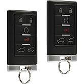 2 fits 2007-2014 Cadillac Escalade Key Fob Keyless Entry Remote (OUC6000066) - Not for Push to Start