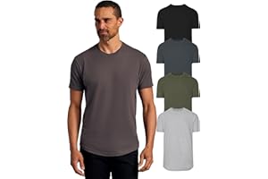 True Classic Mens T-Shirts – Curved Hem Tee Mens, Hipster Shirts for Men, Long Tail T Shirts for Man, Drop Cut Lounge/Sleep