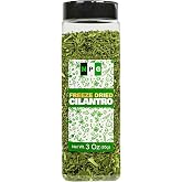 NPG Freeze Dried Cilantro 3 oz, Coriander Flakes, Dhania Leaves | Perfect for Mexican Cooking, salsa, tacos, soups, curries and garnishes, fresh herbal flavor, gluten free