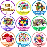 Chennyfun Arts and Crafts Kit 3000+ Pieces Kids 4-12 Unicorn Storage Bag view 2