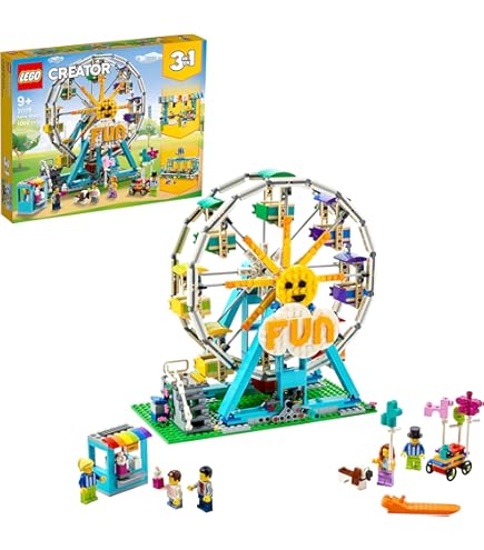エイプリエ　デラックス LEGO Creator 3-in-1 Ferris Wheel - Amusement Park Fun.