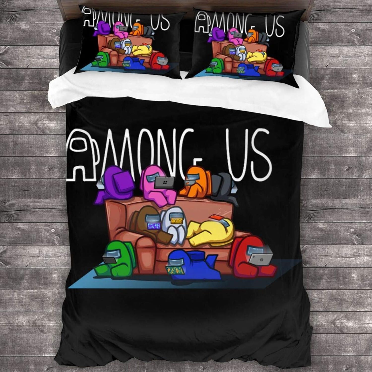 MNWS Among Us Microfiber Comforter Set Bed Set Duvet Cover