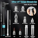 Shall 11-Piece 3/8 Pin Torque Wrench Set 5-60 Nm with Extensions Case view 3