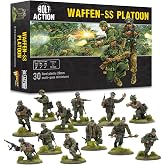 Warlord Games Waffen-SS - 28mm Scale Plastic Miniatures for Bolt Action Highly Detailed World War 2 Miniatures for Table-top Wargaming