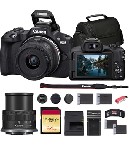 Amazon.com : Canon EOS R50 Mirrorless Camera with 18-45mm Lens