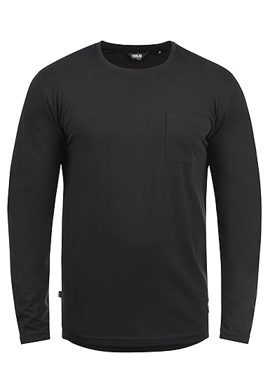 !Solid Beda Herren Longsleeve Langarmshirt Shirt Mit V-Ausschnitt