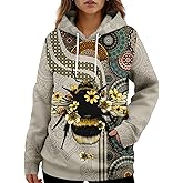 HIVICHI Graphic Hoodies for Women Cute Printed Funny Design Trendy Cool Colorful Novelty Fashion Pullover Hooded Sweatshirt