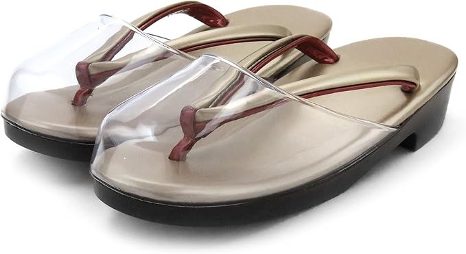 Amazon Co Jp 雨草履 レディース 透明雨カバー付きの草履 選べる色 サイズ Ame 服 ファッション小物