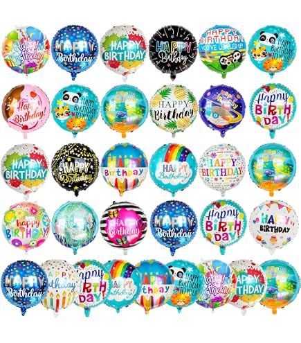 HOUSE OF PARTY Happy Birthday Balloon - 16 Inch | Red Mylar