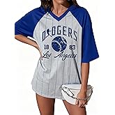 Game Day Baseball Shirts Women Baseball Clothes Baseball Mom Lightweight Short Sleeve Tops