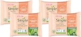 Simple Protect N Glow Instant Glow Biodegradable Wipes 20 Count Pack of 4 view 1