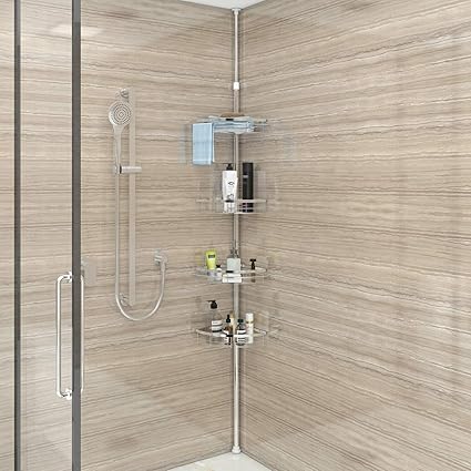 Lifewit Corner Shower Caddy 4 Tier Adjustable Shower