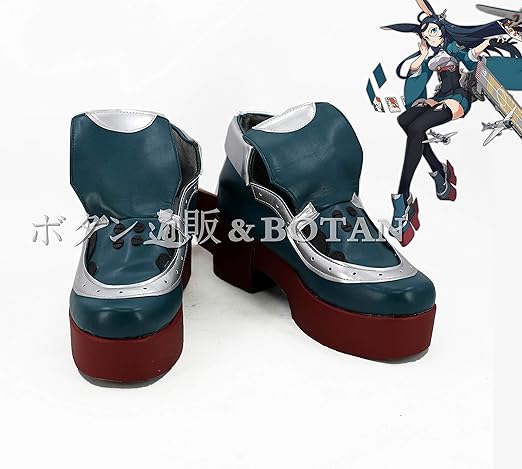 Amazon ボタン通販 Botan コスプレブーツ 靴 アズールレーン アズレン 正規空母 蒼龍 オーダーメイド可能 コスチューム イベント パーティー 変装 男性用25 5cm コスプレ 仮装 通販