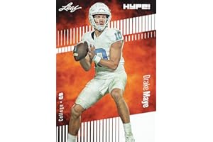 Mint Drake Maye 2023 Leaf HYPE #114a Just 5000 Ever Made Rookie Card New England Patriots