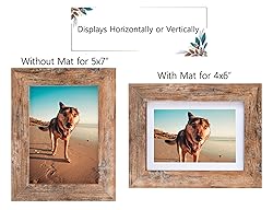 Califortree Rustic Brown 5x7 Picture Frame
