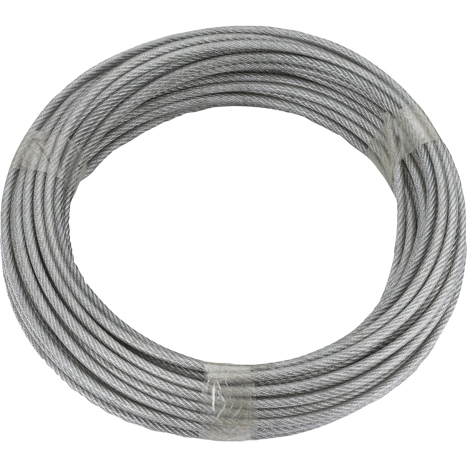 Ruck-Zuck Galvanised steel cable, 4/5 mm, PVC coated, length 20 m, 6 x 7 strands
