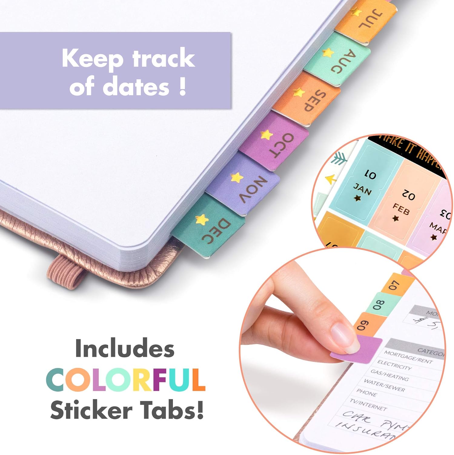Aesthetic Monthly Planner Stickers - 1100+ Beautiful Design Accessories Enhance and Simplify Your Planner, Journal and Calendar: Office Products
