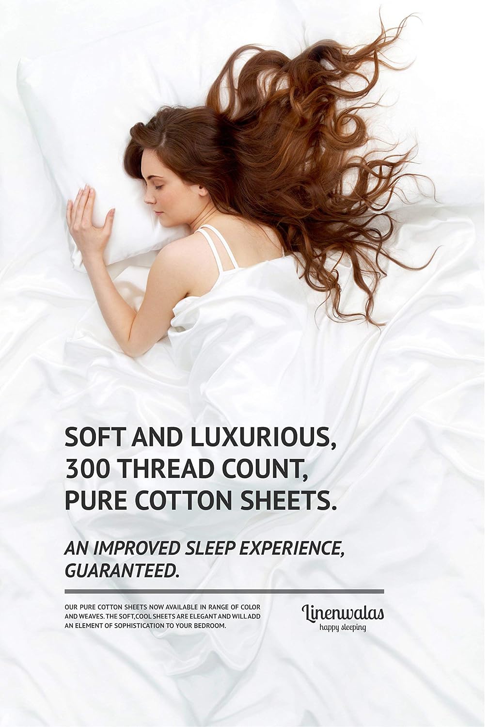 LINENWALAS 100% Cotton Bed Sheet Twin 