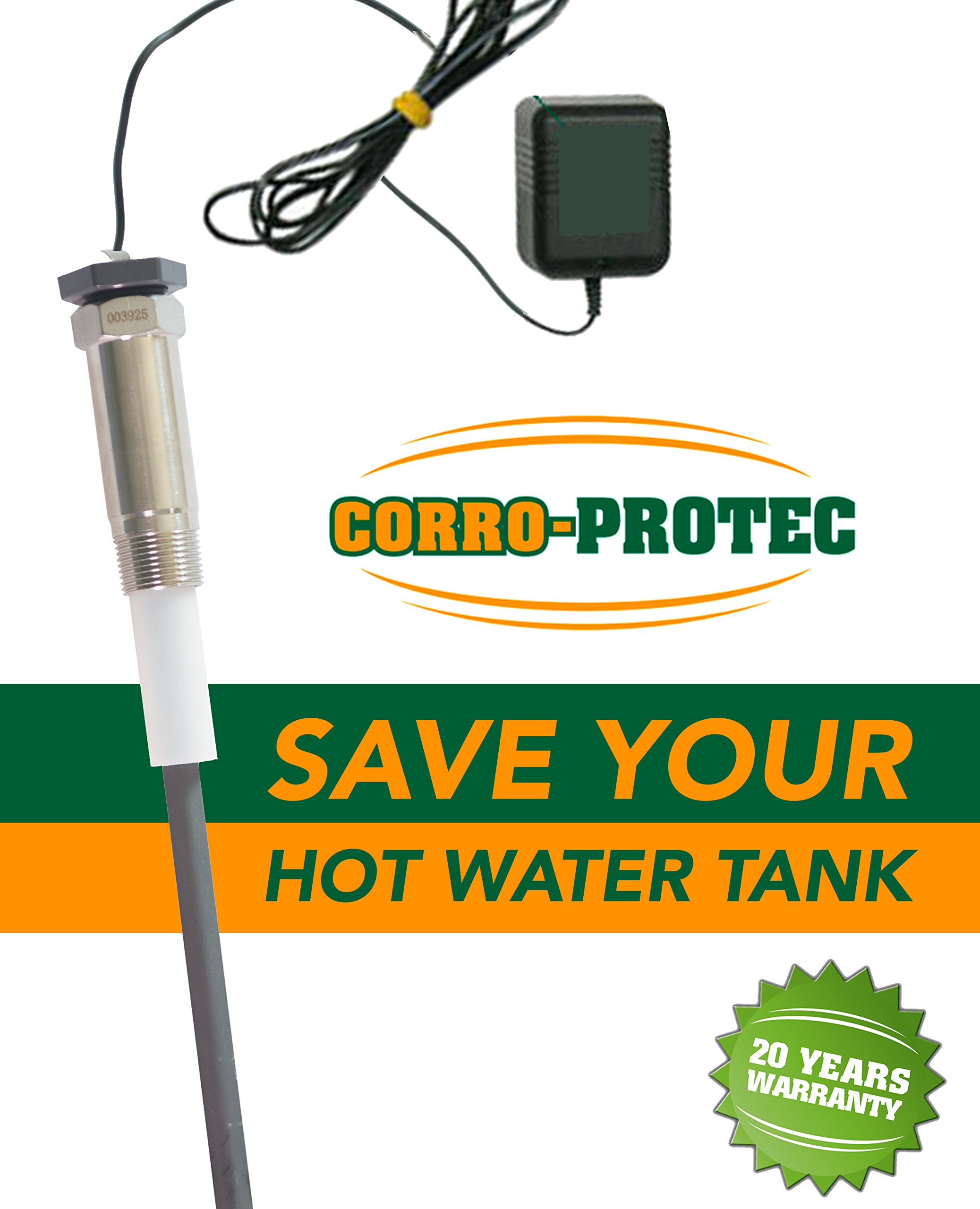 CorroProtec CPR Titanium Powered Anode Rod for Water Heater (4080