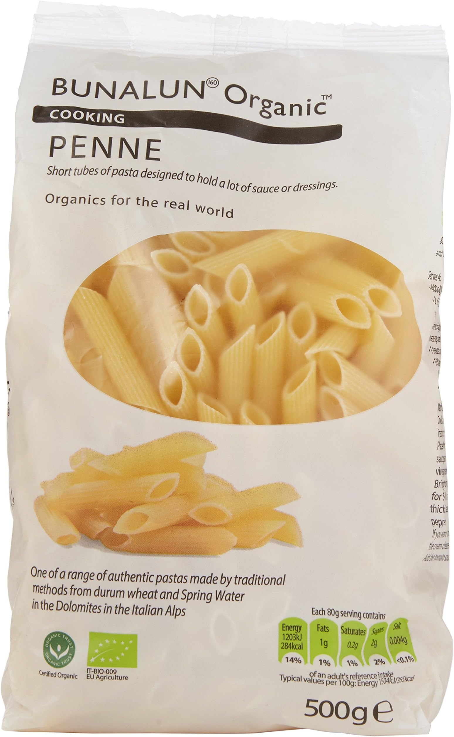 Bunalun Organic Penne