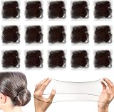 Qufiiry 35 Pcs Hair Nets for Buns Invisible Elastic Mesh Coffee Ballet Dance view 1