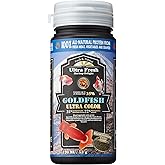 Ultra Fresh Sinking Goldfish Food, Color Enhancing, Balanced Diet, All Natural Ingredients, Clear Water Formula, Slow Sinking Gold Fish Pellets, Goldfish Ultra Color 1.87 oz