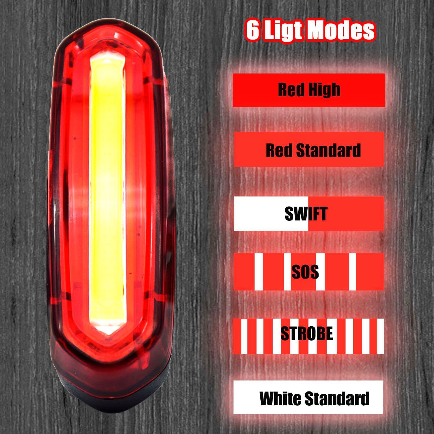 red blue light for bike