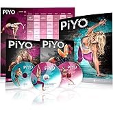 Chalene Johnson's PiYo Base Kit, DVD Workout with Exercise Videos + Fitness Tools and Nutrition Guide, Home Gym Bodyweight Workouts Program, Meals Plans and Tape Measure Included, 3 DVDs