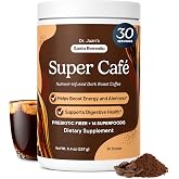 Santo Remedio Super Caf&eacute;, Nutrient Infused Dark Roast Coffee, 30 Servings | 100mg Caffeine Coffee Powder with 3g Prebiotic Fiber, Superfood &amp; Mushroom Blend Supports Digestive Health - No Added Sugar