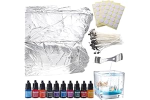 Sel Natural 4.4 lb Gel Wax for Candle Making Clear High Density Jelly Candle Wax with 100 Wick, 100 Wick Stickers and 10 Dye for DIY Project Making Supplies