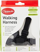 Clippasafe Walking Harness and Reins Black view 1
