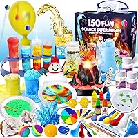 UNGLINGA Kids Science Kits with 150 Experiments for Boys Girls, Scientific Toys Gifts Ideas Birthday Christmas, Volcano, Chem