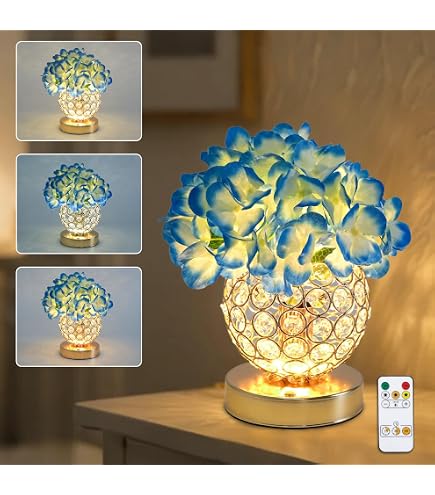 Hydrangea Flower Lamp with Remote, 16 Colors Changing LED Floral