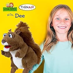 Living Puppets 12-Inch Squirrel Hand Puppet - Fine